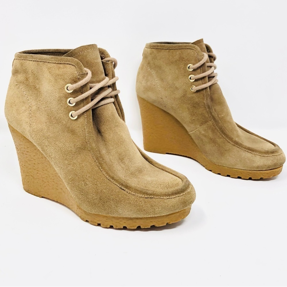Michael Kors Dune Suede Rory Lace Up Ankle Chukka Boots Booties Size 6